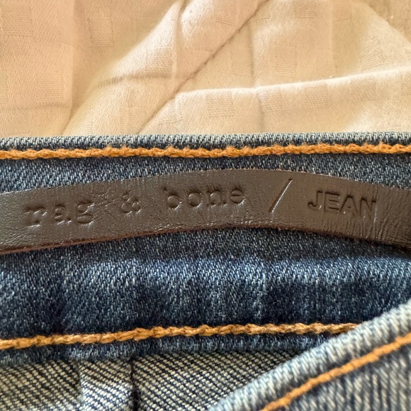 Rag & Bone Blue and White Skinny Jeans - Picture 9 of 12